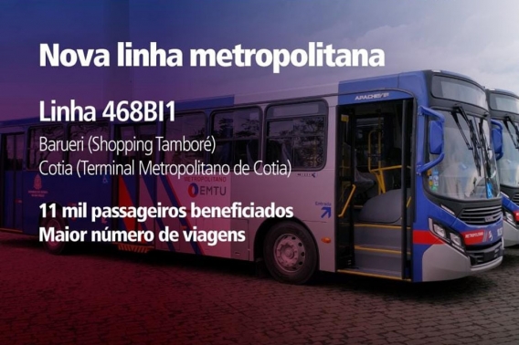 Benfica inaugura linha de ônibus que opera entre Tamboré a Cotia