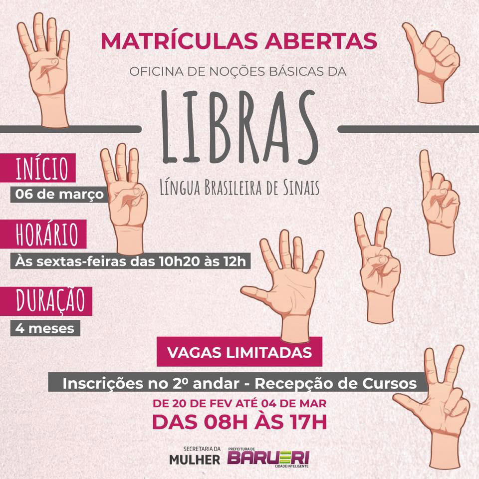 Curso de libras gratuito em Barueri Curso de libras gratuito em Barueri