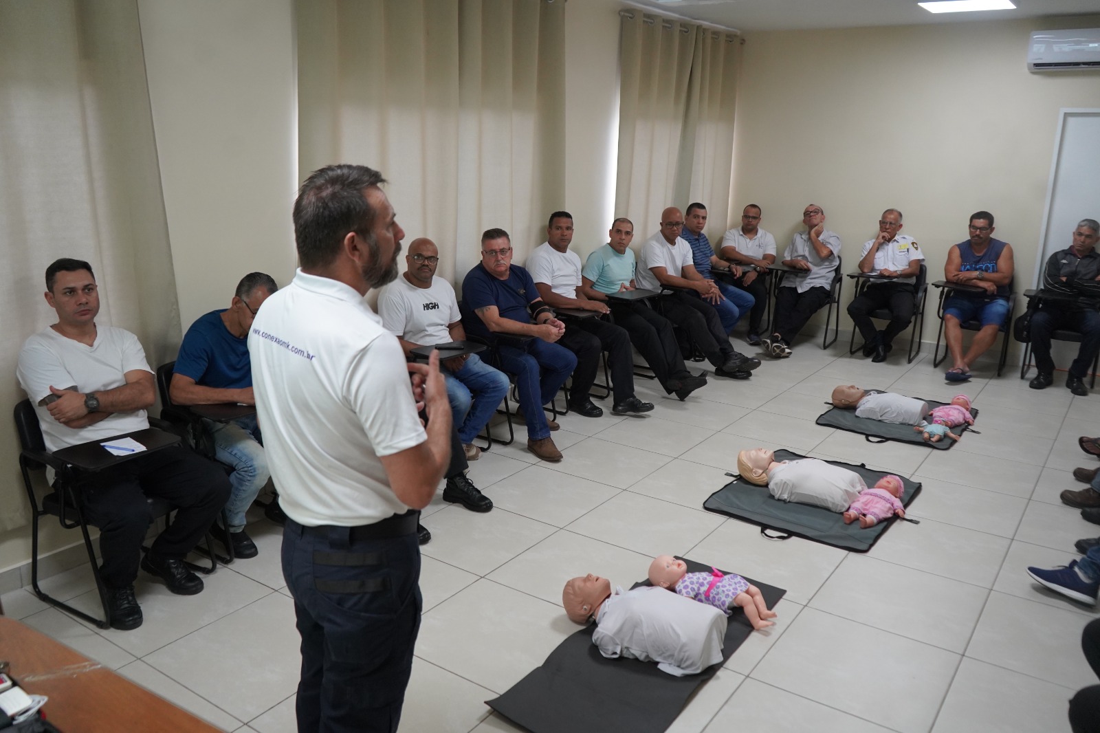 Profissionais de segurança da AREA participam de formação visando atendimento de primeiros socorros