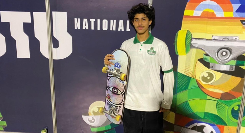 Osasquense Abner Pietro garante vaga na Seleção Brasileira de Skate