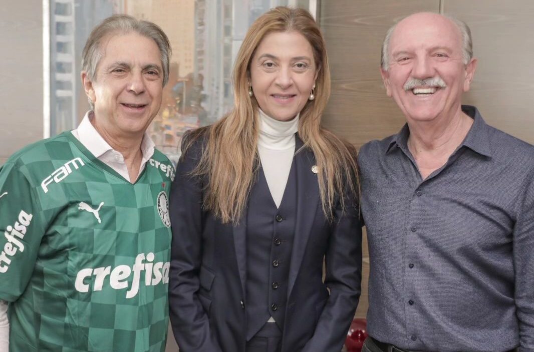 Presidente do Palmeiras Leila, se reúne com prefeito em Barueri