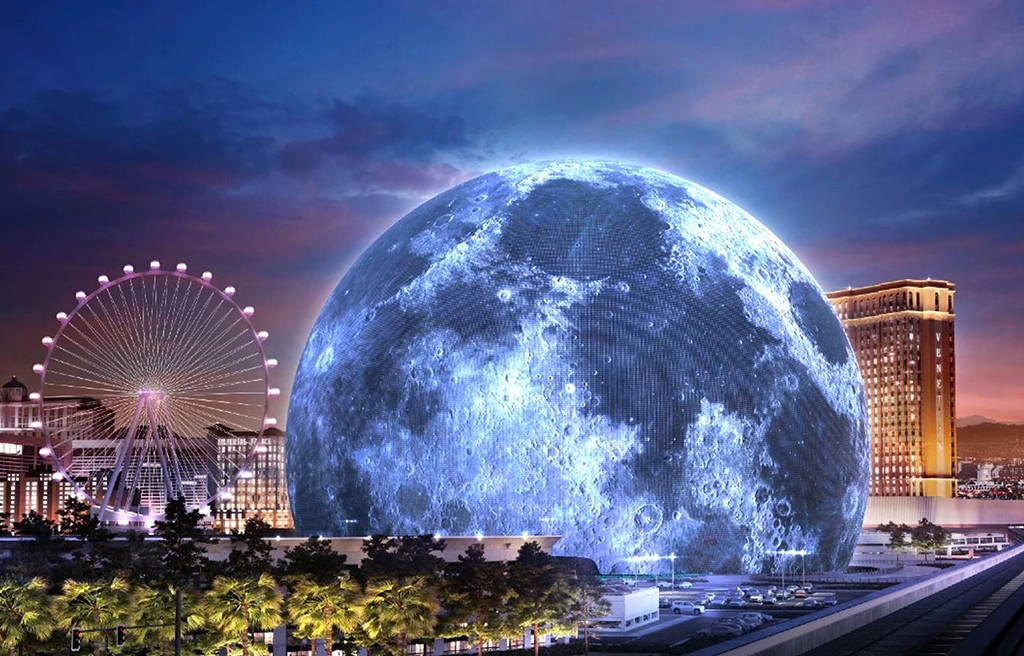 Las Vegas ilumina a maior esfera de LED do mundo