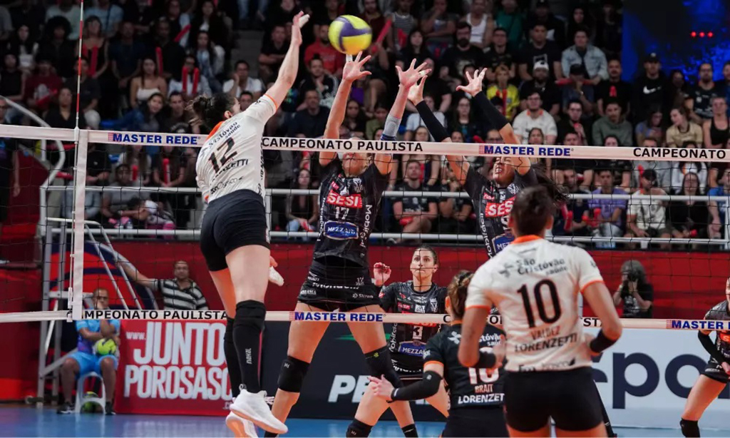 Osasco vence jogo 1 e se aproxima do título Paulista Feminino de Vôlei