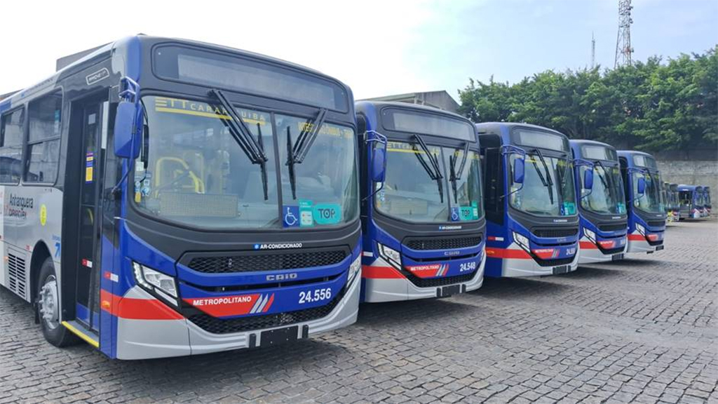 Linha 260 da EMTU, que liga Barueri a Cotia, ganha mais cinco ônibus zero km