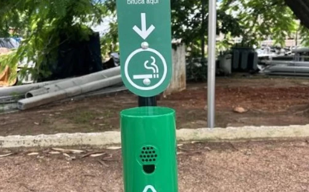 ViaMobilidade instala coletores de cigarro nas estações da Linha 8-Diamante e 9-Esmeralda ViaMobilidade instala coletores de cigarro nas estações da Linha 8-Diamante e 9-Esmeralda