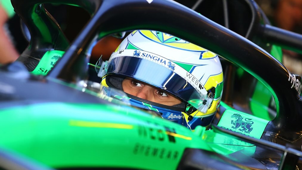 Gabriel Bortoleto, piloto nascido em Osasco, chega à Espanha para a nona etapa do Mundial de F1