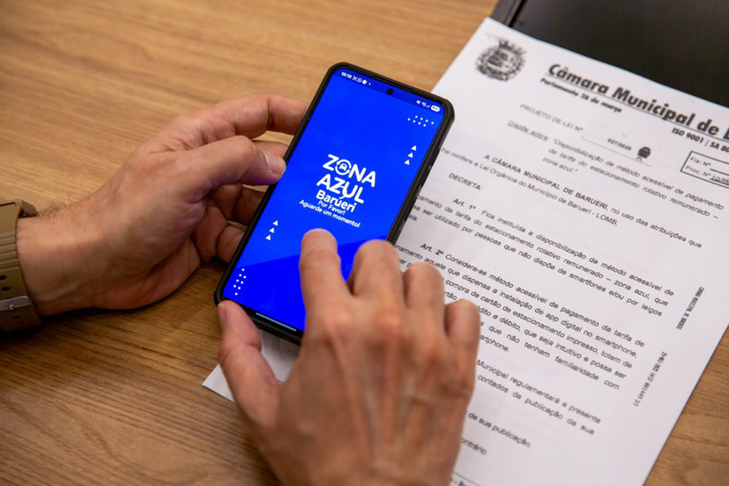 Zona Azul de Barueri terá alternativa ao aplicativo como forma de pagamento Zona Azul de Barueri terá alternativa ao aplicativo como forma de pagamento