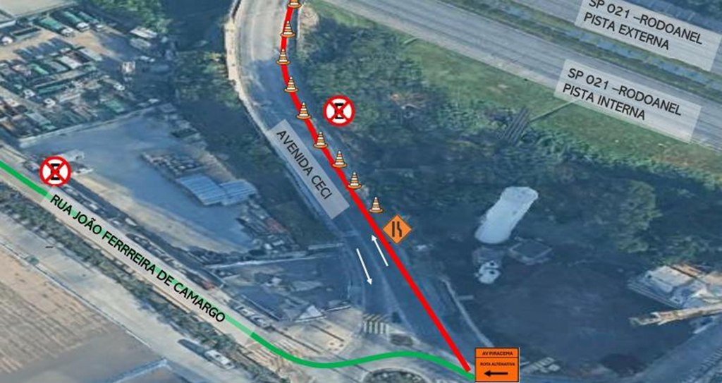 Semurb alerta para três intervenções viárias em Barueri que começam nesta sexta (24)