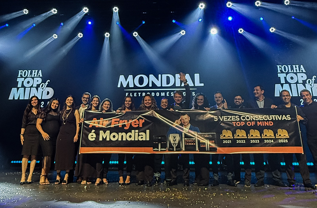 Air Fryer Mondial é eleita Top of Mind pelo quinto ano consecutivo Air Fryer Mondial é eleita Top of Mind pelo quinto ano consecutivo