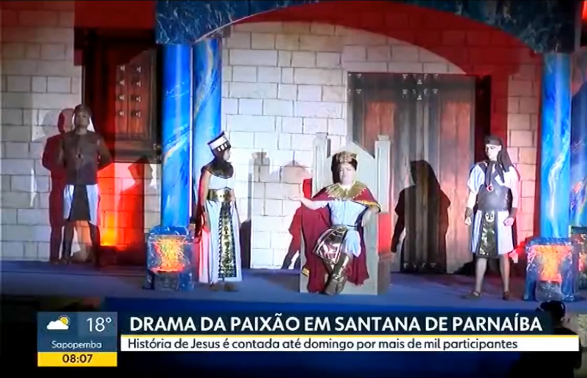 Drama da Paixão de Parnaíba ganha destaque no Bom Dia SP
