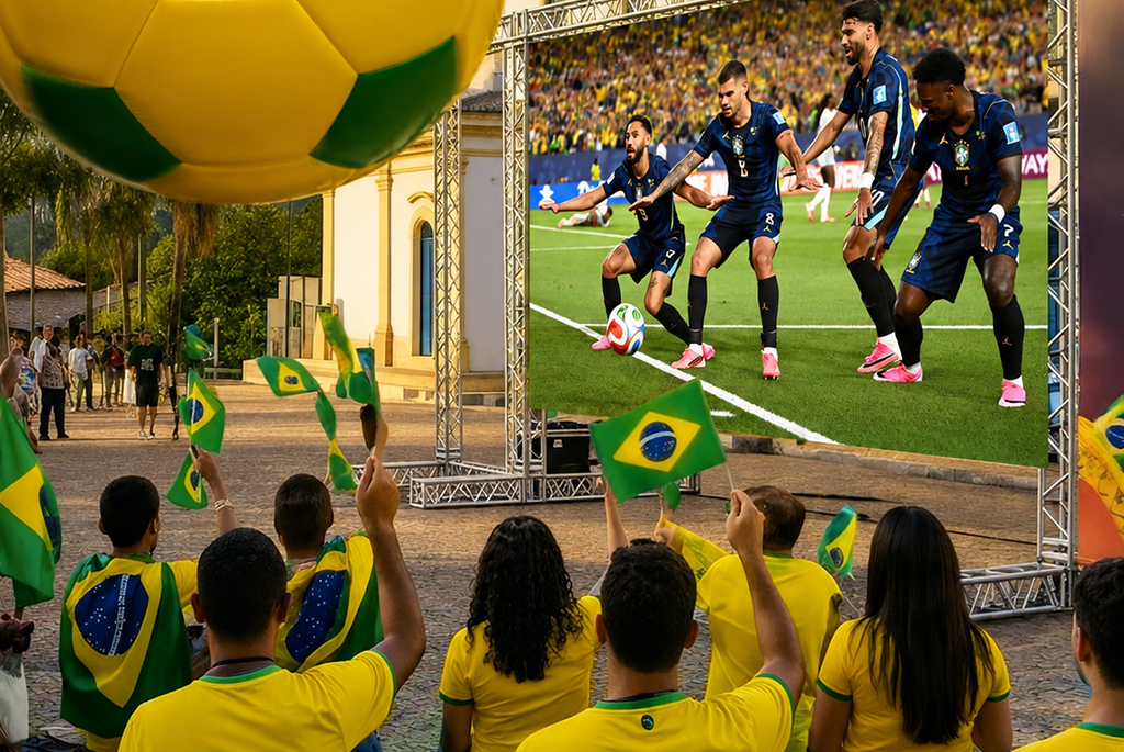 Santana de Parnaíba terá telão para transmissão dos jogos Santana de Parnaíba terá telão para transmissão dos jogos